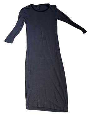 Forever 21 Grey Long Sleeve Maxi Dress
